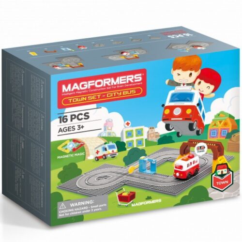 Magformers - Městečko Autobus, 16 dílků