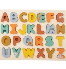 Puzzle výukové - Abeceda na desce Safar (Small foot)