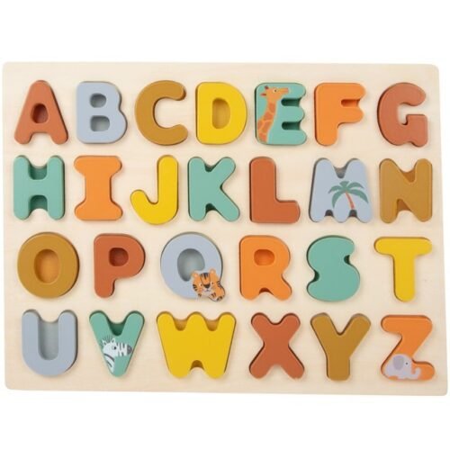 Puzzle výukové - Abeceda na desce Safar (Small foot)