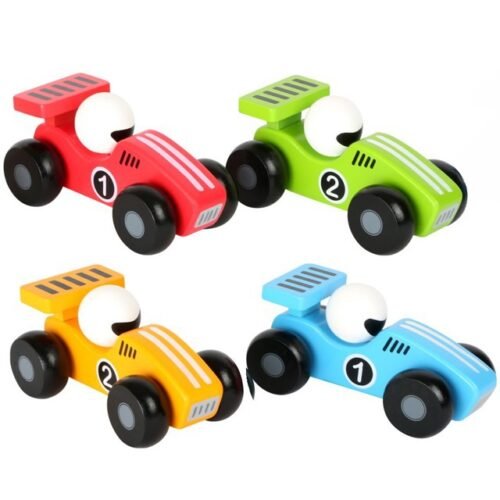 Auto - Dřevěné závodní autíčko 13cm, 1ks (Small foot)