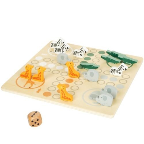 Člověče, nezlob se - Safari, dřevěné figurky (Small foot)