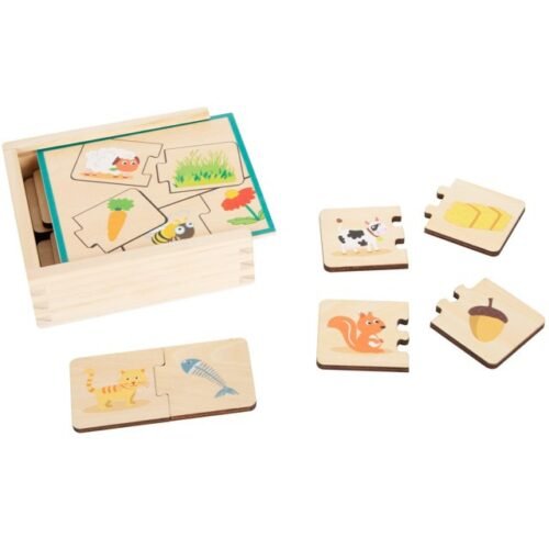 Puzzle výukové - Krmení zvířátek, 20ks (Small foot)