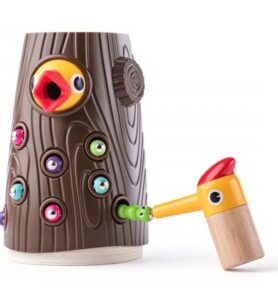Motorická hra - Datel magnetické krmení (Woody)