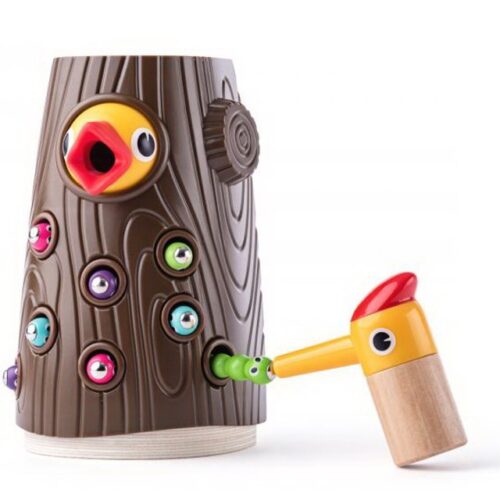 Motorická hra - Datel magnetické krmení (Woody)