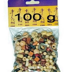 Navlékací perle - Mix perlí hnědo-přírodní 100g (Detoa)