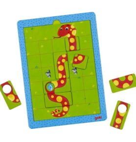 Puzzle magnetické - Hra hladový had (Goki)