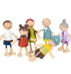 Panenky do domečku - Rodinka moderní, 6ks (Small foot)