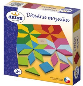 Mozaika - Dřevěná v krabici, 49 dílků (Detoa)