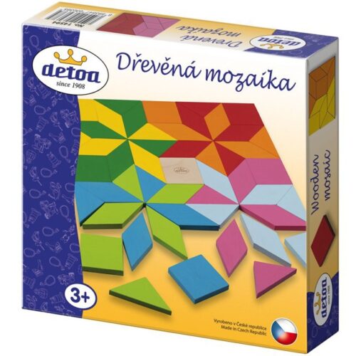 Mozaika - Dřevěná v krabici, 49 dílků (Detoa)