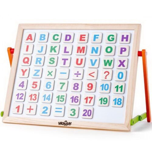 Magnetická tabule - Tabulka s ABC na stůl (Woody)