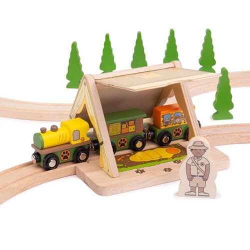 Vláčkodráha tunel - Safari stan (Bigjigs)