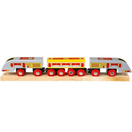 Vláčkodráha vláčky - Rychlík Eurostar + 2 koleje (Bigjigs)