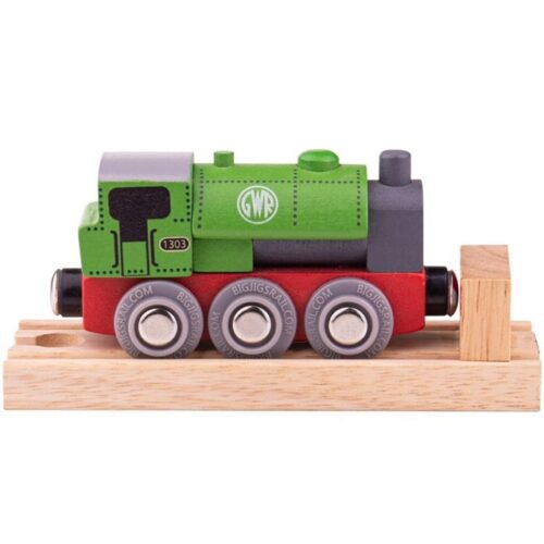 Vláčkodráha mašinka - Lokomotiva replika GWR Saddle + 1 kolej (Bigjigs)