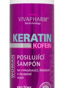 VIVACO Keratinový šampon na vlasy s kofeinem VIVAPHARM 200ml