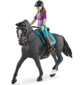Schleich - Kůň s jezdcem, Hnědovláska Lisa s pohyblivými klouby