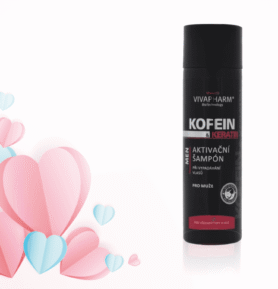 VIVACO Kofeinový šampon s keratinem pro muže VIVAPHARM 200ml