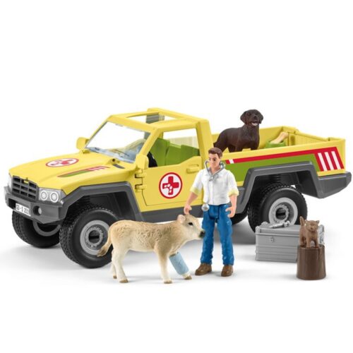 Schleich - Farma, Záchranné terénní auto s veterinářem