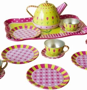 Nádobí dětské - Čajový set, Plechový (Bino)