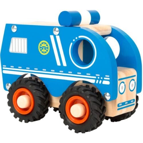 Auto - Policejní modré dřevěné (Small foot)