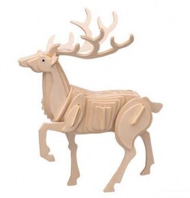 3D Puzzle přírodní - Jelen