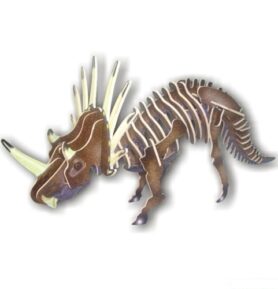3D Puzzle barevné - Styracosurus