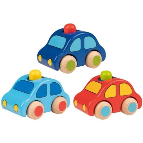 Auto - Pískací, Barevné dřevěné, 1ks (Goki)