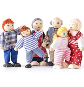 Panenky do domečku - Rodinka 6 osob (Woody)
