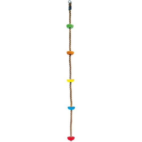 Lezecké lano - Šplhací s úchyty barevné, 195cm (Bino)