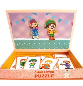 Puzzle magnetické - Kniha, Postavičky (Bino)