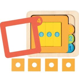 Puzzle vícevrstvé - Geometrické formace, 4 vrstvy (Goki)
