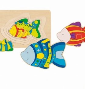 Puzzle vícevrstvé - Ryba, 4 vrstvy (Goki)