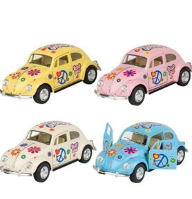 Kovový model - Auto Volkswagen Beetle Hippies (1967), 1:32, 1ks