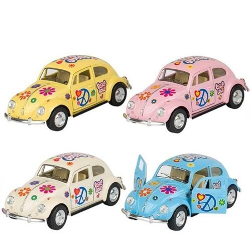 Kovový model - Auto Volkswagen Beetle Hippies (1967), 1:32, 1ks