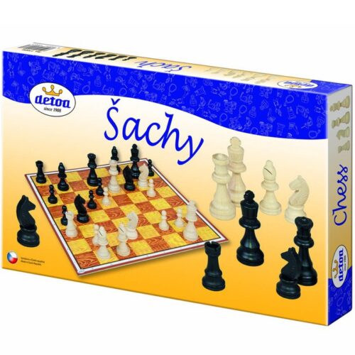 Šachy - Dřevěné Steuton v krabici (Detoa)