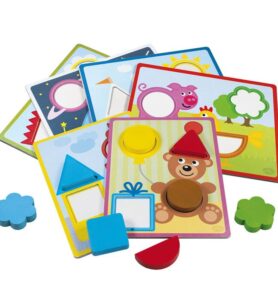 Puzzle pro nejmenší - Vkládačka, Dřevěná (Detoa)