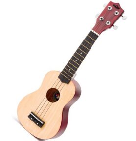 Hudba - Kytara Ukulele, Přírodní, 4 struny (Woody)