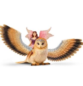 Schleich - Bayala, Elfí víla na třpytivé sově