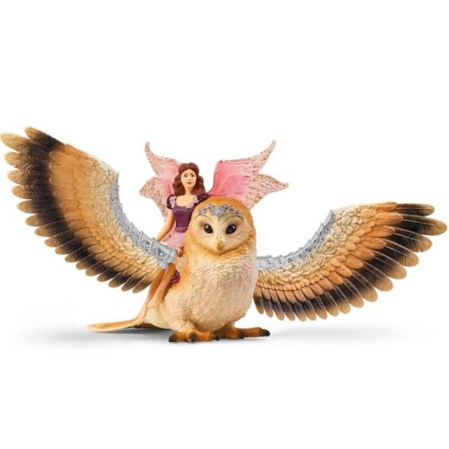 Schleich - Bayala, Elfí víla na třpytivé sově