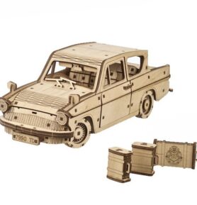 3D mechanický model - Auto Flying Ford Anglia, Harry Potter (Ugears)