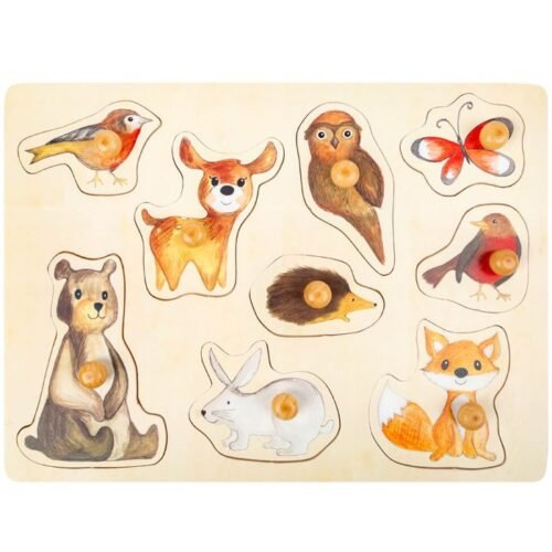 Puzzle vkládací - Lesní zvířátka, 9ks (Small foot)