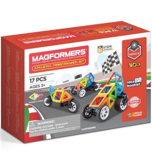 Magformers - Transform Wheel Bugy, 17 dílků