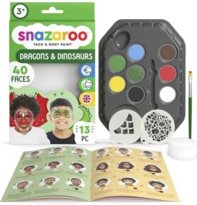 Snazaroo - Sada 8 barev na obličej, Draci a dinosauři