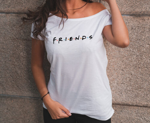 RAVE Dámské bílé tričko | Friends Velikost: S