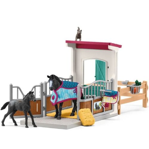 Schleich - Jezdecký klub, Box pro koně s klisnou a hříbětem