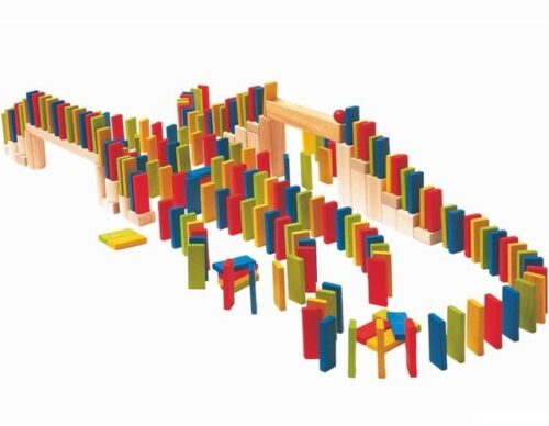 Dominová dráha - Domino Rally, 200 dílků (Woody)