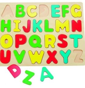 Puzzle výukové - Abeceda na desce, větší (Woody)