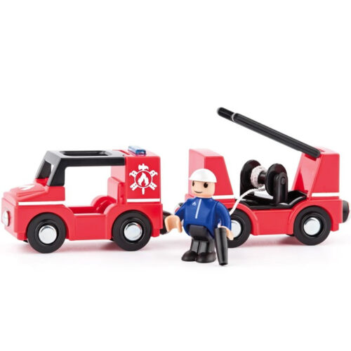 Vláčkodráha auto - Hasiči s panáčkem (Woody)