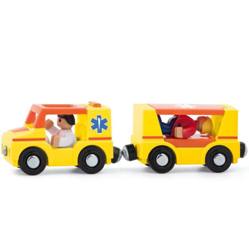 Vláčkodráha auto - Ambulance s panáčky (Woody)