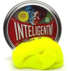 Inteligentní plastelína - svítící, Neon žlutá
