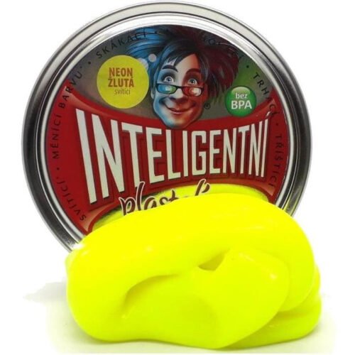 Inteligentní plastelína - svítící, Neon žlutá
